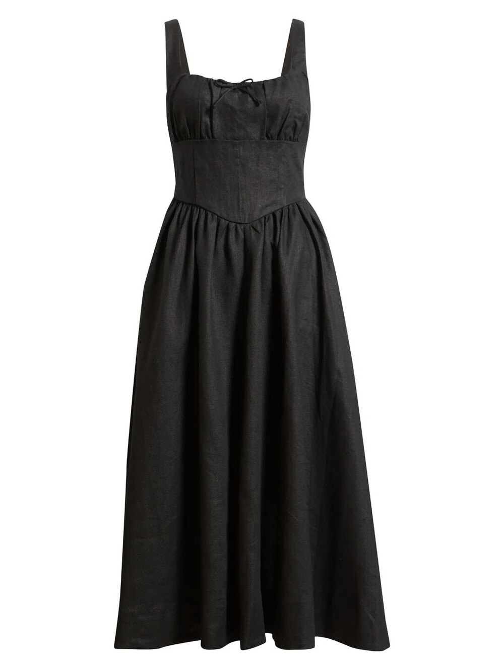 NWD, Reformation Balia Linen Sundress in Black Sz 10 #MD2668